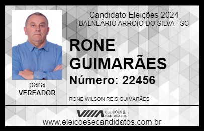 Candidato RONE GUIMARÃES 2024 - BALNEÁRIO ARROIO DO SILVA - Eleições