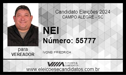 Candidato NEI 2024 - CAMPO ALEGRE - Eleições