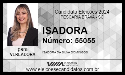 Candidato ISADORA 2024 - PESCARIA BRAVA - Eleições