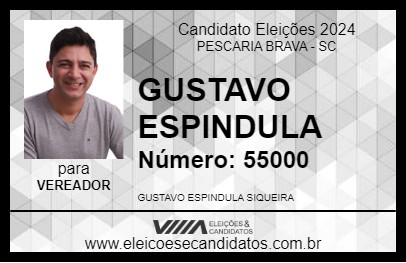 Candidato GUSTAVO ESPINDULA 2024 - PESCARIA BRAVA - Eleições