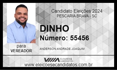 Candidato DINHO 2024 - PESCARIA BRAVA - Eleições