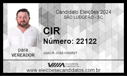 Candidato CIR 2024 - SÃO LUDGERO - Eleições