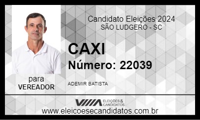 Candidato CAXI 2024 - SÃO LUDGERO - Eleições