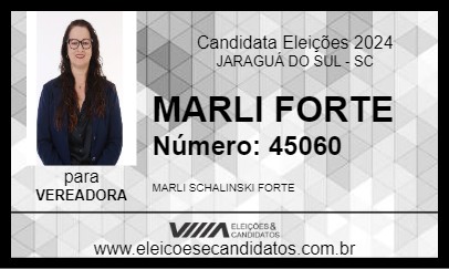 Candidato MARLI FORTE 2024 - JARAGUÁ DO SUL - Eleições