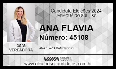 Candidato ANA FLAVIA 2024 - JARAGUÁ DO SUL - Eleições