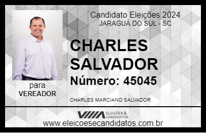 Candidato CHARLES SALVADOR 2024 - JARAGUÁ DO SUL - Eleições