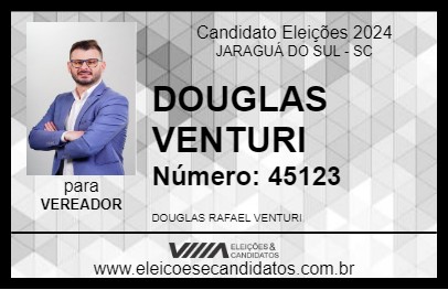 Candidato DOUGLAS VENTURI 2024 - JARAGUÁ DO SUL - Eleições