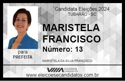 Candidato MARISTELA FRANCISCO 2024 - TUBARÃO - Eleições