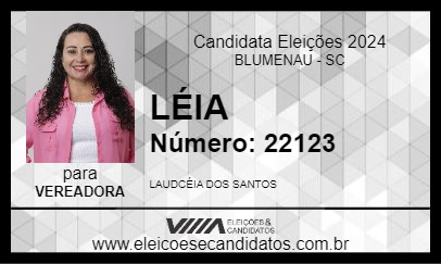 Candidato LÉIA 2024 - BLUMENAU - Eleições