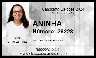 Candidato ANINHA 2024 - RIO DO SUL - Eleições