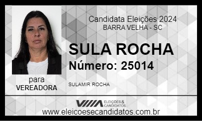 Candidato SULA ROCHA 2024 - BARRA VELHA - Eleições