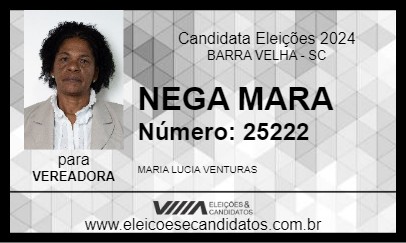 Candidato NEGA MARA 2024 - BARRA VELHA - Eleições