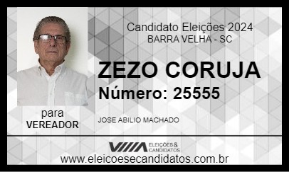 Candidato ZEZO CORUJA 2024 - BARRA VELHA - Eleições