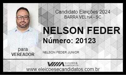 Candidato NELSON FEDER 2024 - BARRA VELHA - Eleições