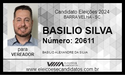 Candidato BASILIO SILVA 2024 - BARRA VELHA - Eleições