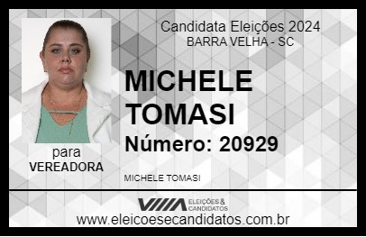 Candidato MICHELE TOMASI 2024 - BARRA VELHA - Eleições