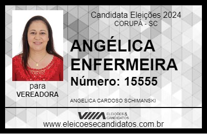 Candidato ANGÉLICA ENFERMEIRA 2024 - CORUPÁ - Eleições