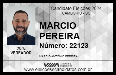 Candidato MARCIO PEREIRA 2024 - CAMBORIÚ - Eleições