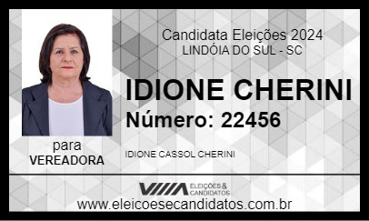 Candidato IDIONE CHERINI 2024 - LINDÓIA DO SUL - Eleições