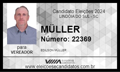 Candidato MÜLLER 2024 - LINDÓIA DO SUL - Eleições