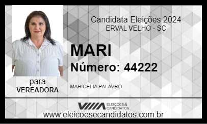 Candidato MARI 2024 - ERVAL VELHO - Eleições