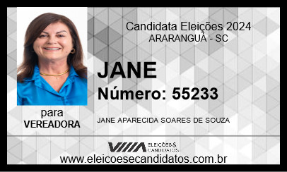 Candidato JANE 2024 - ARARANGUÁ - Eleições