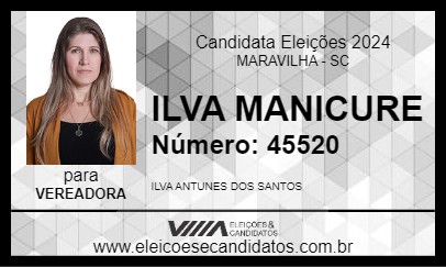 Candidato ILVA MANICURE 2024 - MARAVILHA - Eleições