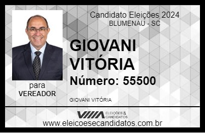 Candidato GIOVANI VITÓRIA 2024 - BLUMENAU - Eleições