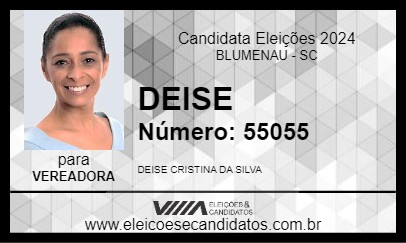 Candidato DEISE 2024 - BLUMENAU - Eleições