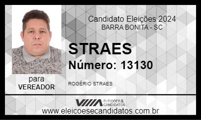 Candidato STRAES 2024 - BARRA BONITA - Eleições