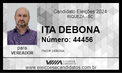 Candidato ITA DEBONA 2024 - RIQUEZA - Eleições