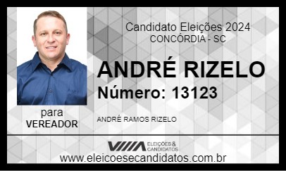 Candidato ANDRÉ RIZELO 2024 - CONCÓRDIA - Eleições