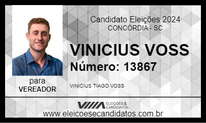 Candidato VINICIUS VOSS 2024 - CONCÓRDIA - Eleições