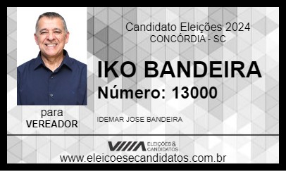 Candidato IKO BANDEIRA 2024 - CONCÓRDIA - Eleições