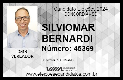 Candidato SILVIOMAR BERNARDI 2024 - CONCÓRDIA - Eleições