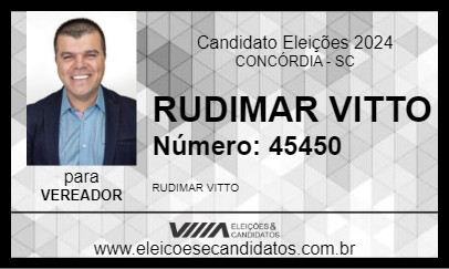 Candidato RUDIMAR VITTO 2024 - CONCÓRDIA - Eleições