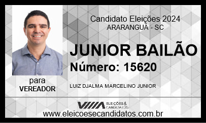 Candidato JUNIOR BAILÃO 2024 - ARARANGUÁ - Eleições