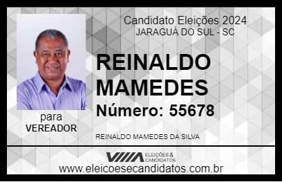 Candidato REINALDO MAMEDES 2024 - JARAGUÁ DO SUL - Eleições