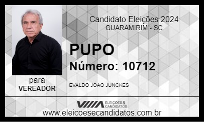 Candidato PUPO 2024 - GUARAMIRIM - Eleições