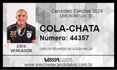 Candidato COLA-CHATA 2024 - LEBON RÉGIS - Eleições