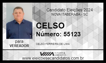 Candidato CELSO 2024 - NOVA ITABERABA - Eleições