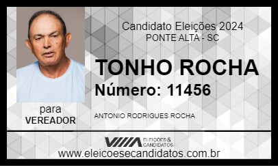 Candidato TONHO ROCHA 2024 - PONTE ALTA - Eleições