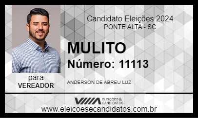 Candidato MULITO 2024 - PONTE ALTA - Eleições