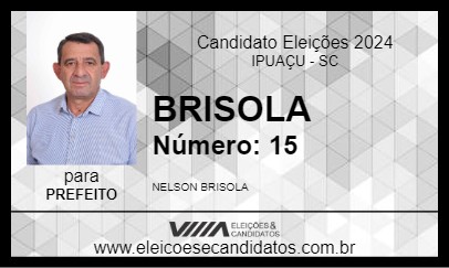 Candidato BRISOLA 2024 - IPUAÇU - Eleições