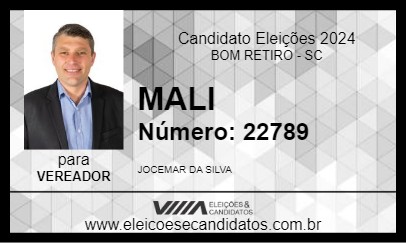 Candidato MALI 2024 - BOM RETIRO - Eleições