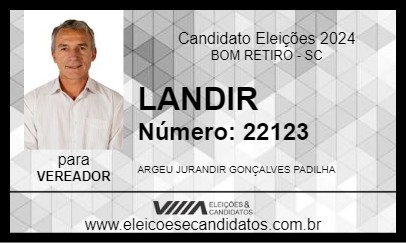 Candidato LANDIR 2024 - BOM RETIRO - Eleições