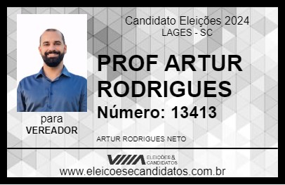 Candidato PROF ARTUR RODRIGUES 2024 - LAGES - Eleições