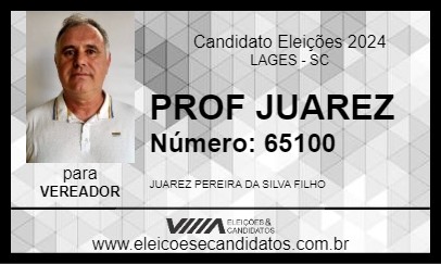 Candidato PROF JUAREZ 2024 - LAGES - Eleições