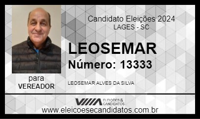 Candidato LEOSEMAR 2024 - LAGES - Eleições