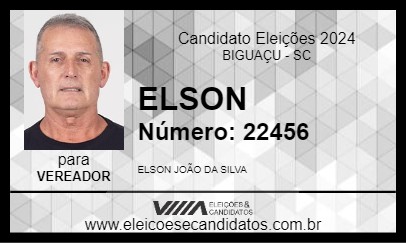 Candidato ELSON 2024 - BIGUAÇU - Eleições